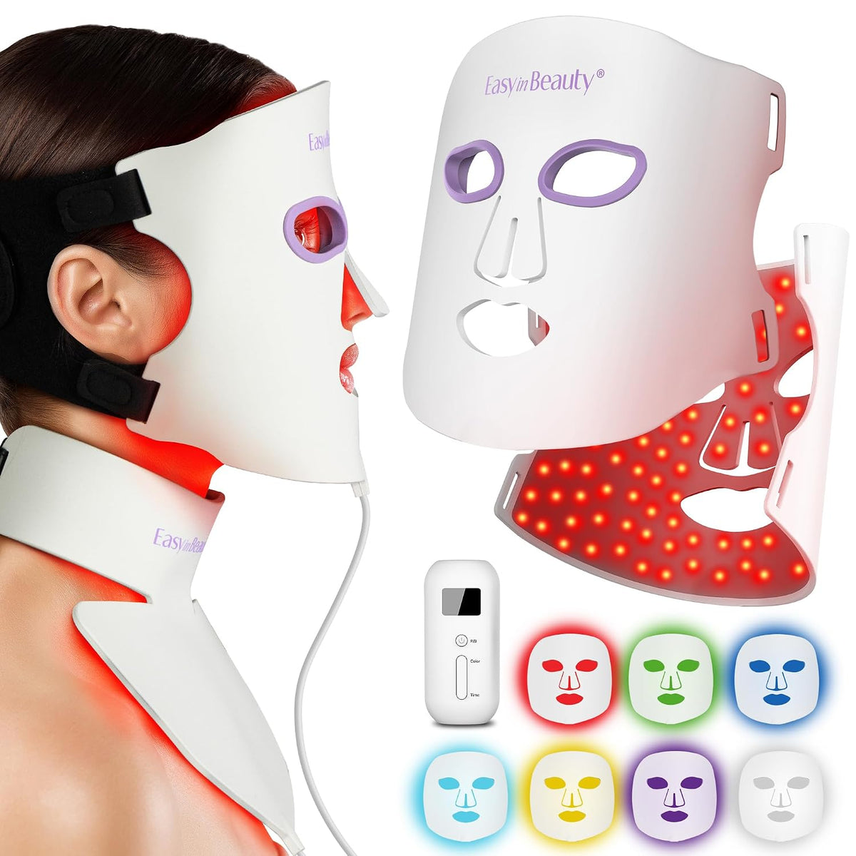Wireless Red-Light LED Therapy Face Mask