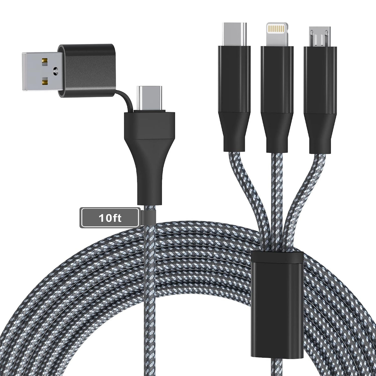 3-in-1 Multi-Device Charging Cable 2-Pack